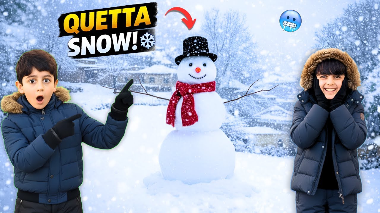 Quetta Mein Barafbari 😍❄️ | Snowfall Vlog