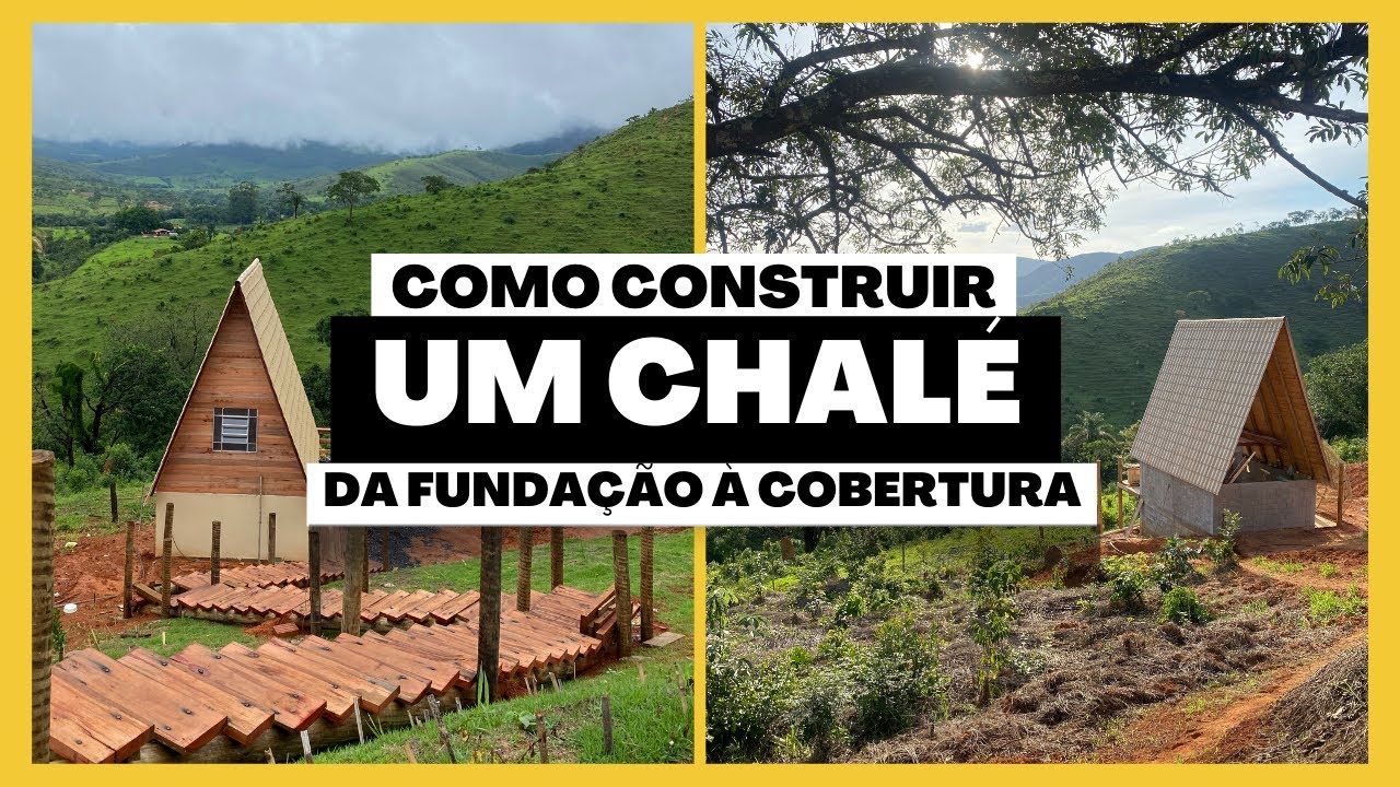 Como construir um CHALÉ (da fundação à cobertura)