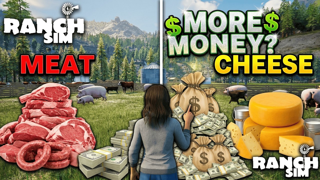 Cheese vs Meat – Which Makes MORE Money? 💰 | Ranch Simulator Hindi #RanchSimulator