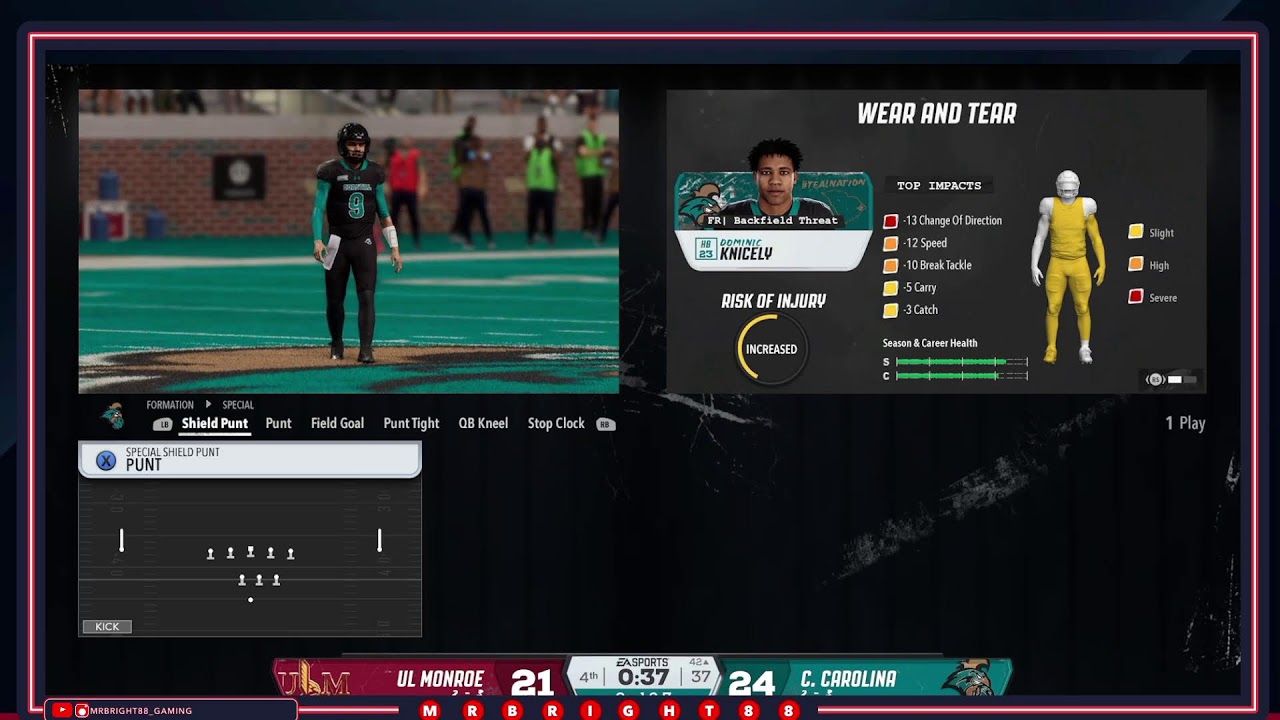 EA College Football 26 1 Star Dynasty vs UL Monroe
