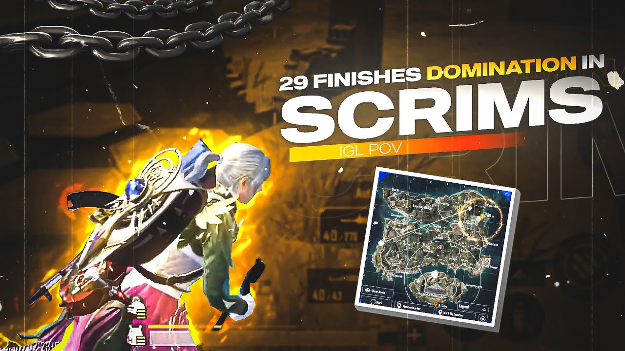 29 Finishes Domination in Scrims 🔥 - IGL POV - iPhone 13 - BGMI COMPETETIVE 🇮🇳 -  BGIS GRIND ✊🏻
