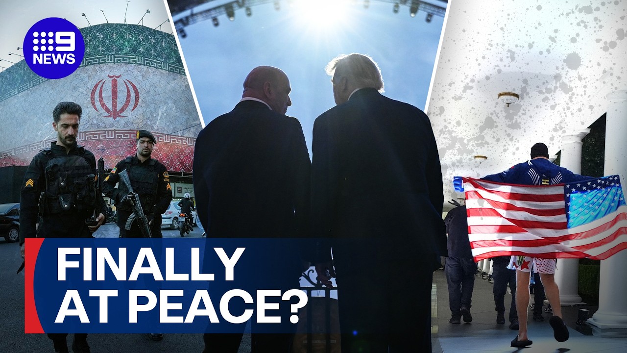 'Let the oil flow': Trump announces agreement with Iran before 80th big bash | 9 News Australia