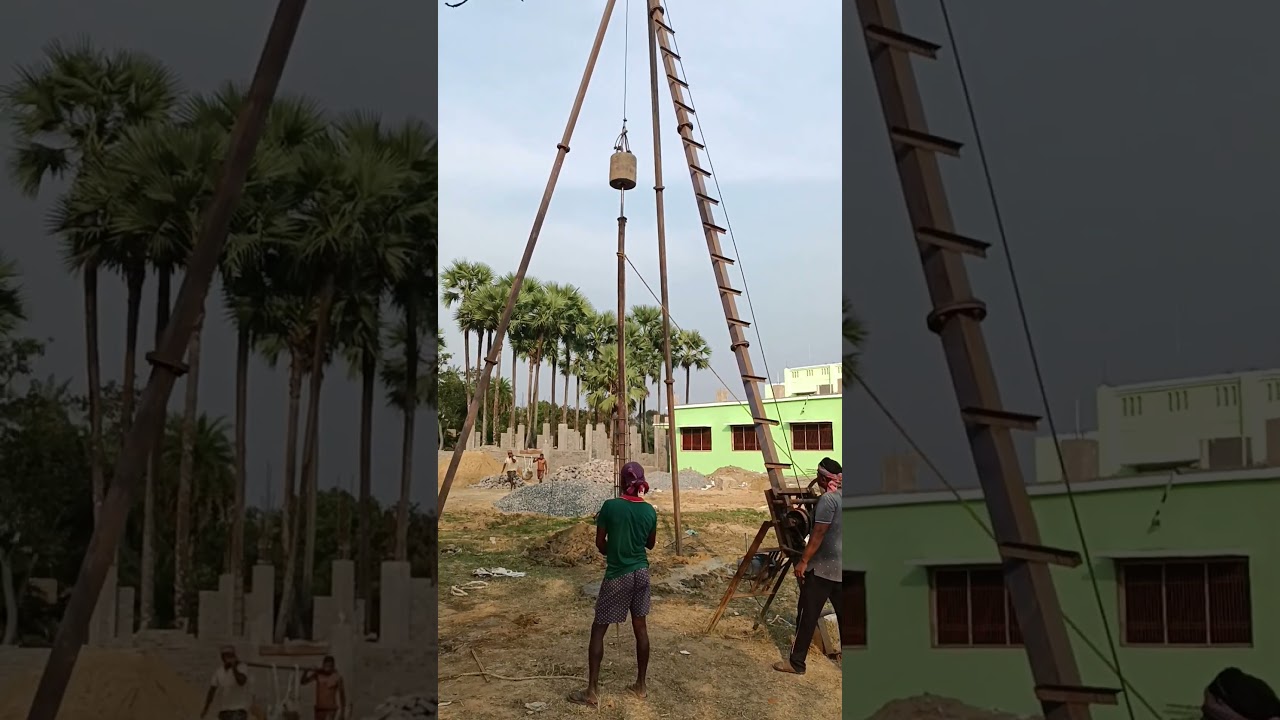 Compaction piling / piling casting/ testing piling casting #Construction piling work #Piling work