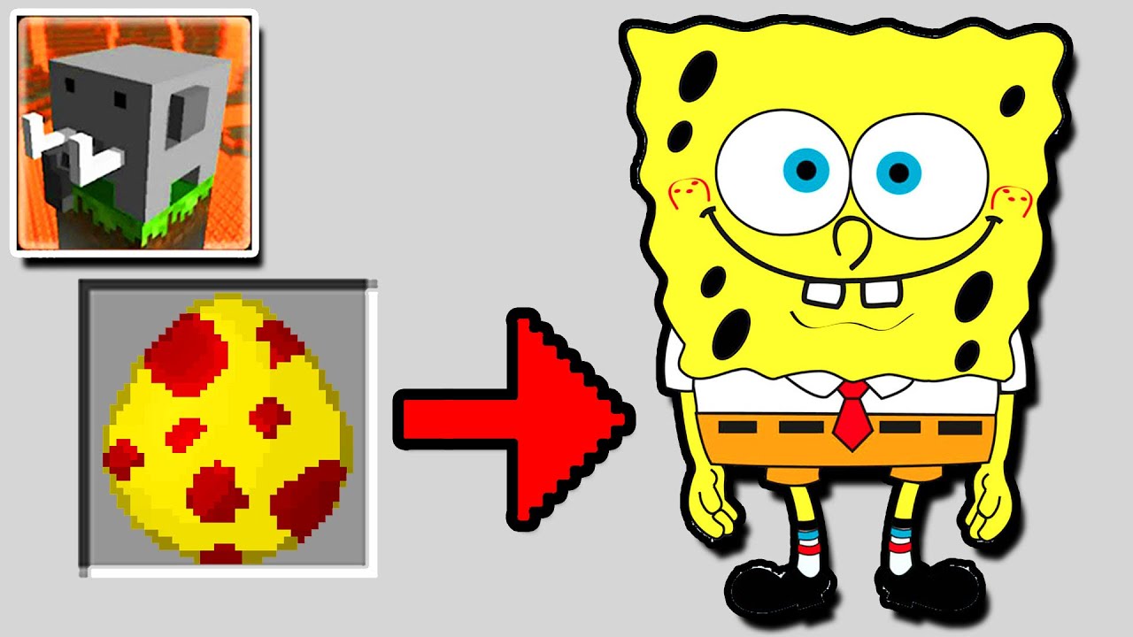 HOW to Make a SpongeBob Spawn Egg in Craftsman: Building Craft