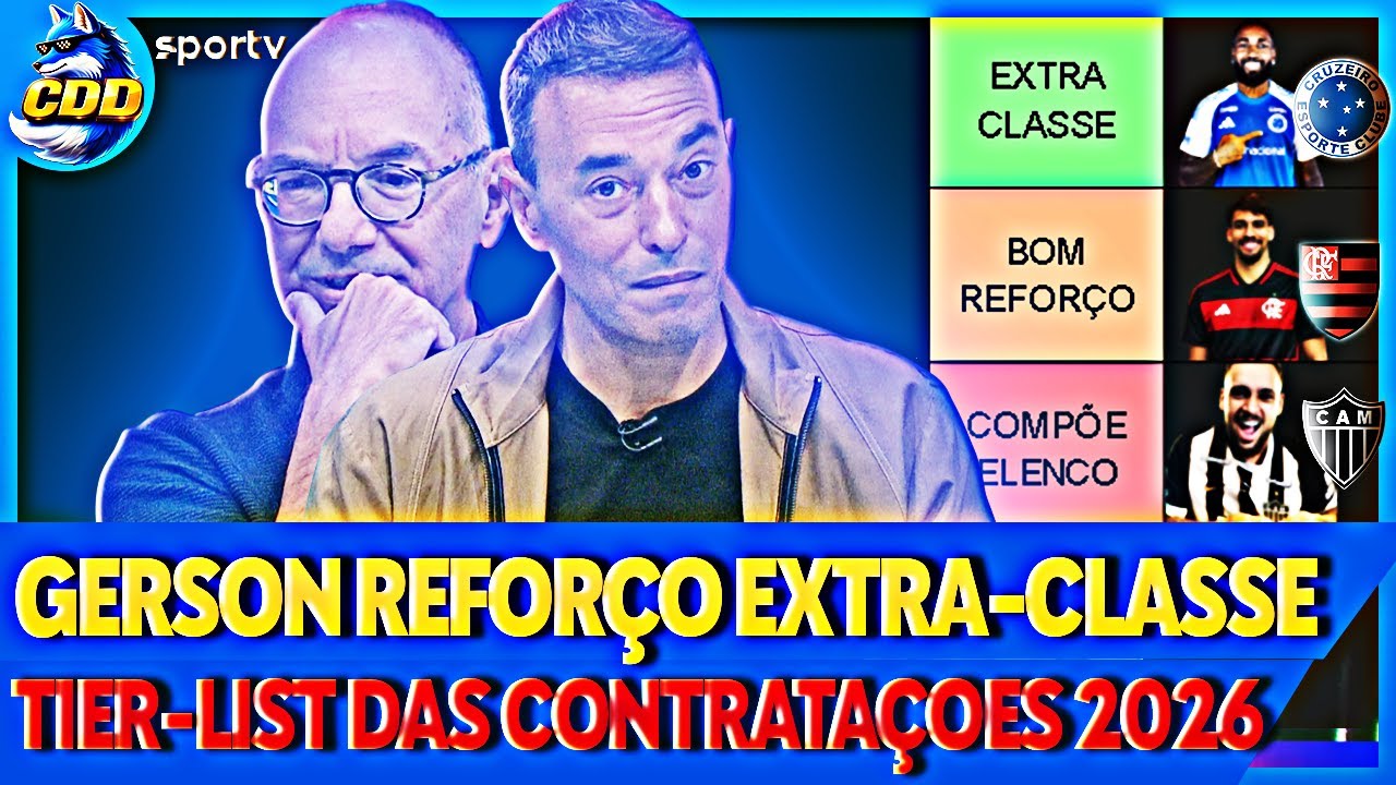 🦊😱 GERSON do CRUZEIRO é EXTRA-CLASSE! TIER-LIST do SELEÇÃO com RIZEK,  LÉDIO e ABEL NETO