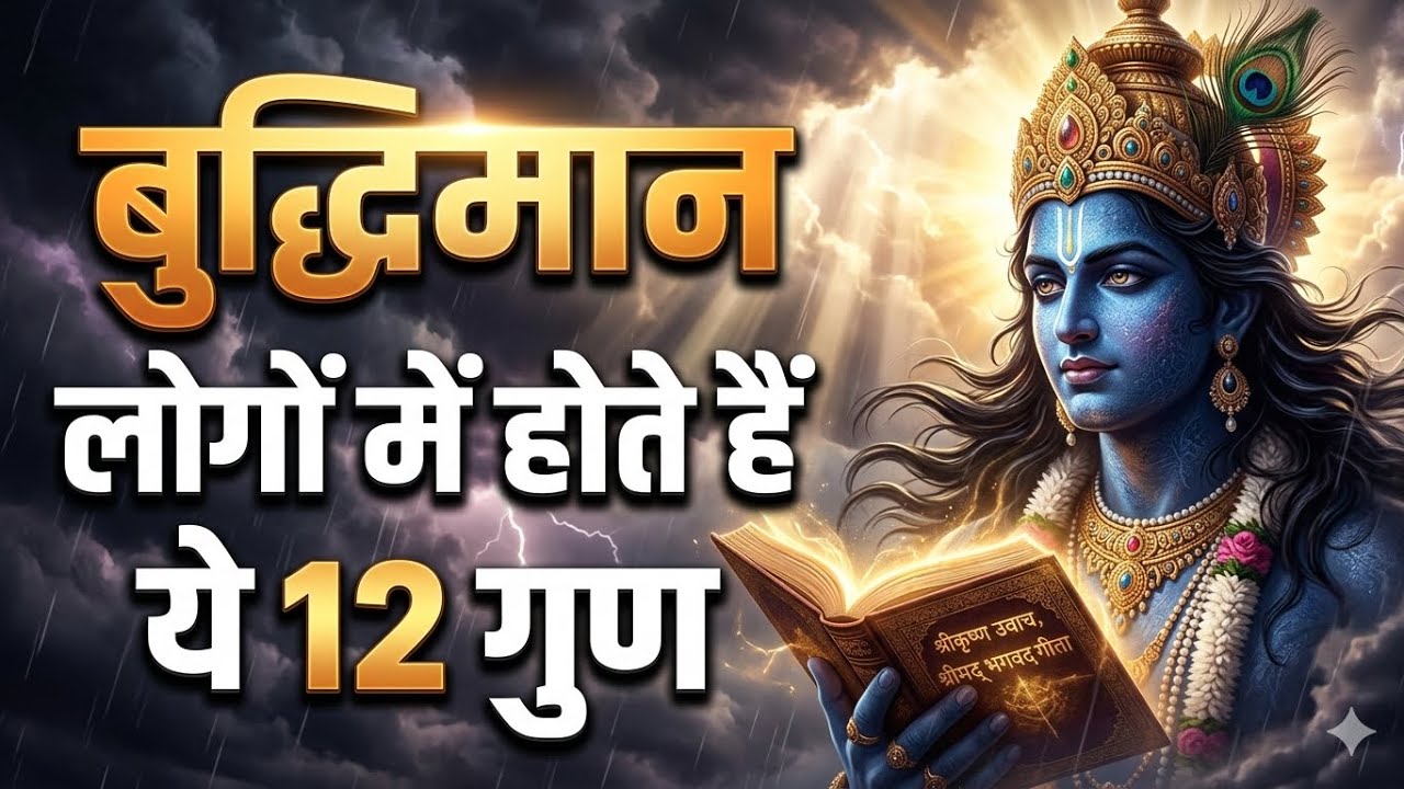 LIVE बुद्धिमान लोगों के 12 लक्षण | बुद्धिमान लोगों की पहचान | Krishna Motivational Speech | #krishna