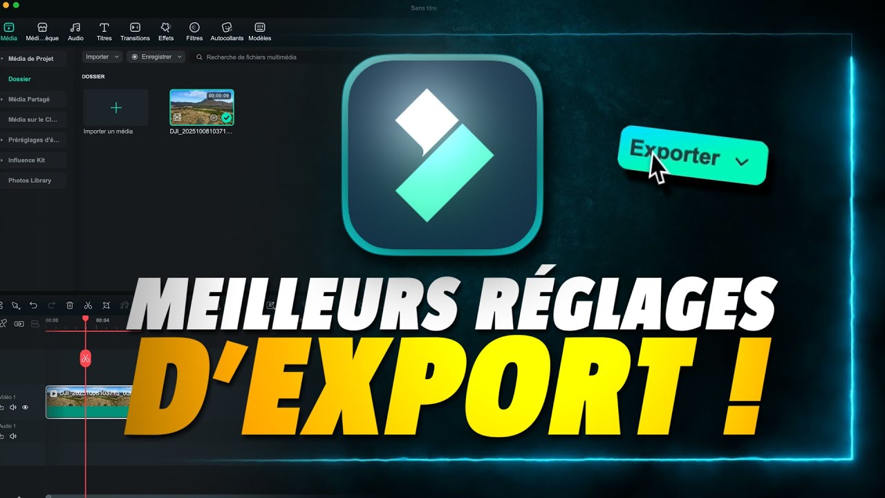Les meilleurs r&eacute;glages d&rsquo;export 4K pour Youtube sur Filmora !