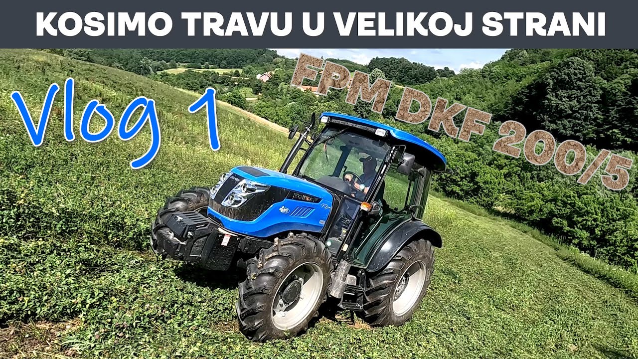 Pokosili smo PRERASLU ZAMRŠENU kravaricu! Košenje trave u Stupnici u strani-Solis 75 i FPM DKF 200/5