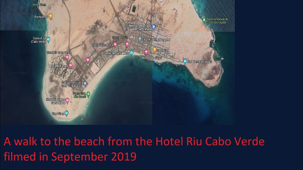 A walk to the beach from the Hotel Riu Cabo Verde