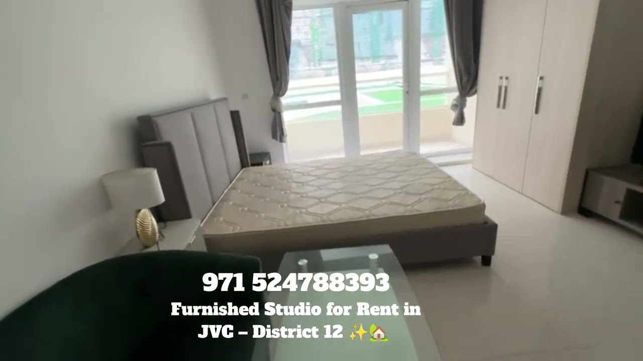 Video-8  Furnished Studio for Rent in JVC &ndash; District 12 ✨🏡 Yearly Rent: AED 45000