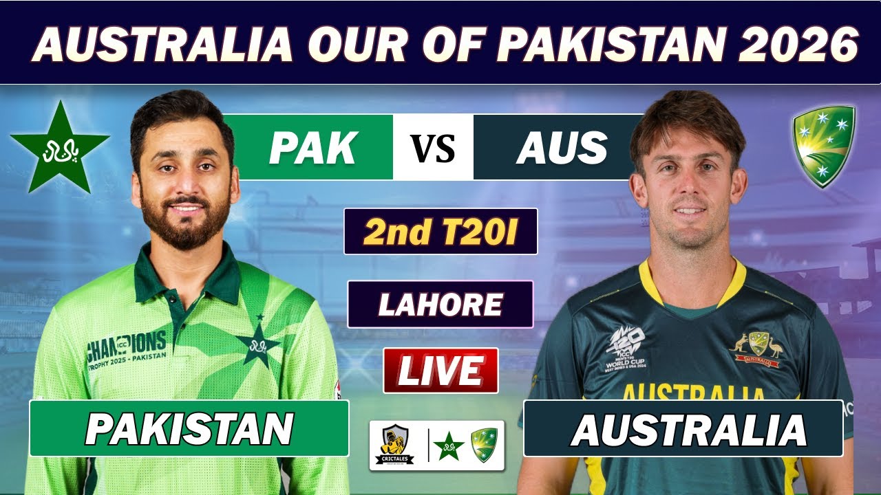 PAKISTAN vs AUSTRALIA 2nd T20 LIVE MATCH COMMENTARY | PAK vs AUS CRICKET MATCH LIVE