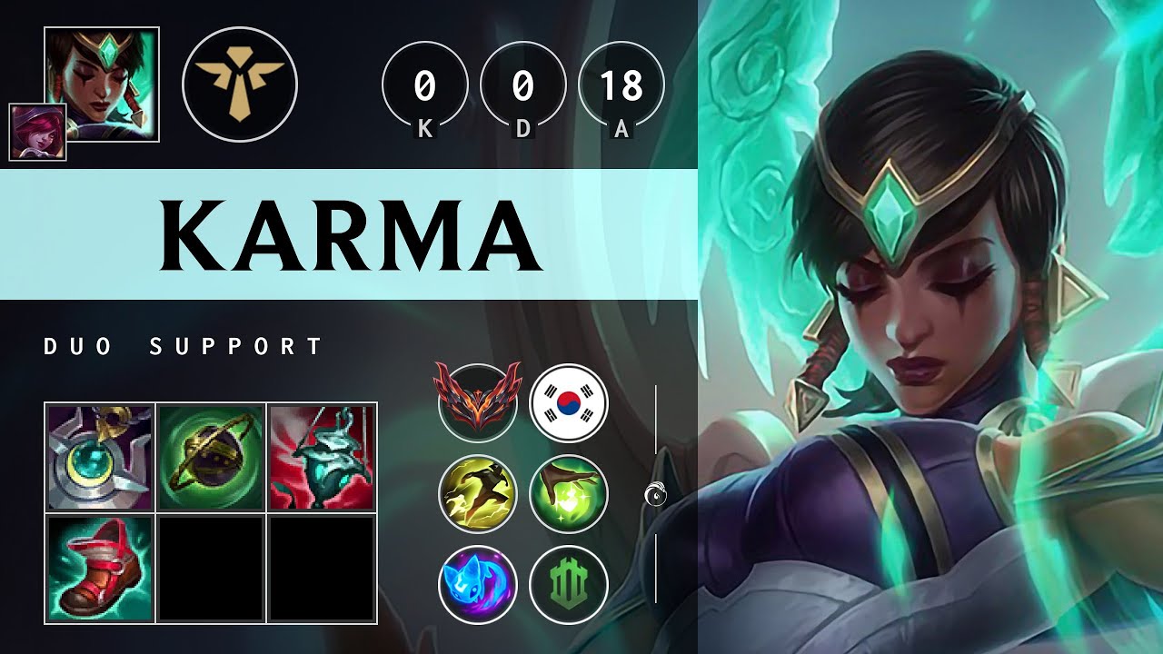 Karma Support vs Rell - KR Grandmaster Patch 25.11