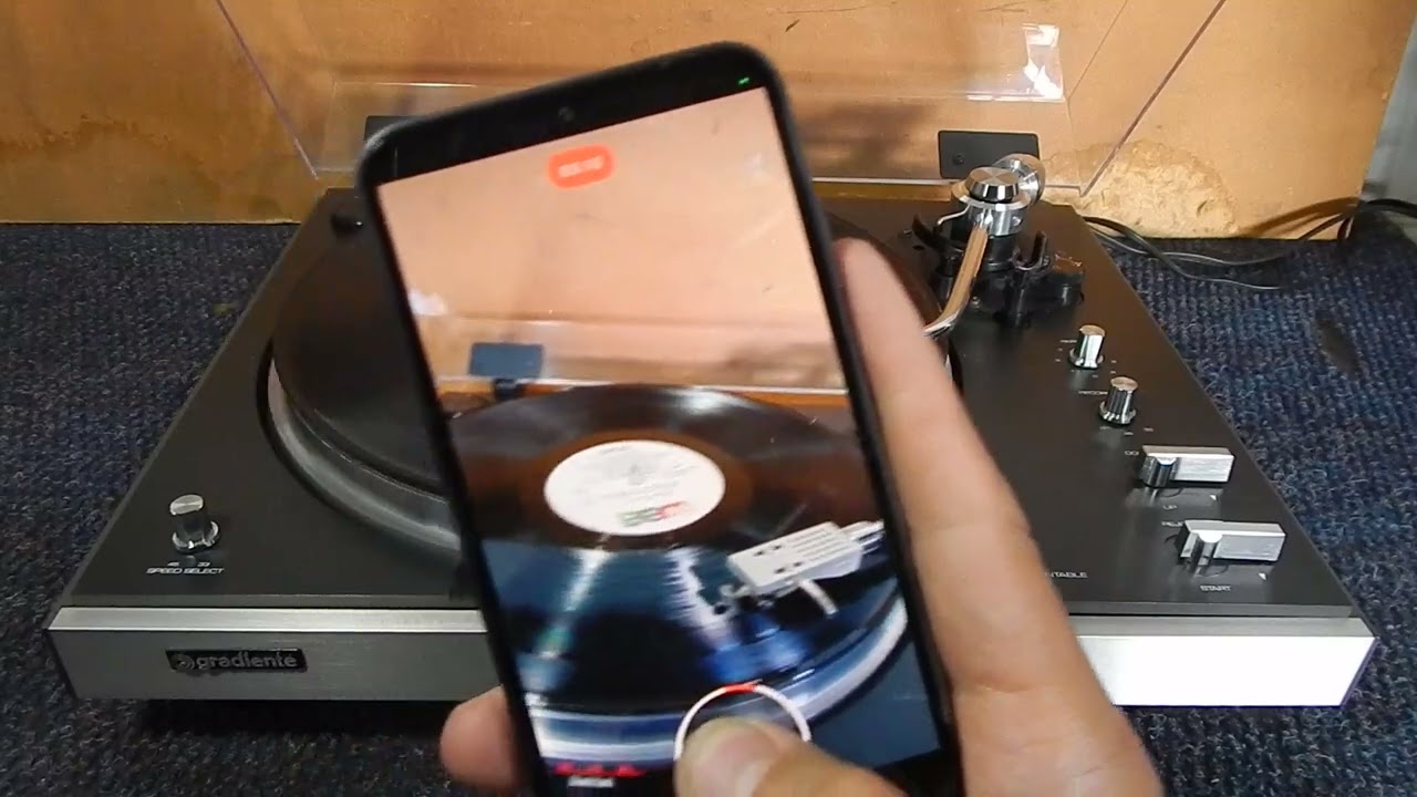 LADO a DISCO DE VINIL COM O DD200Q GRADIENTE