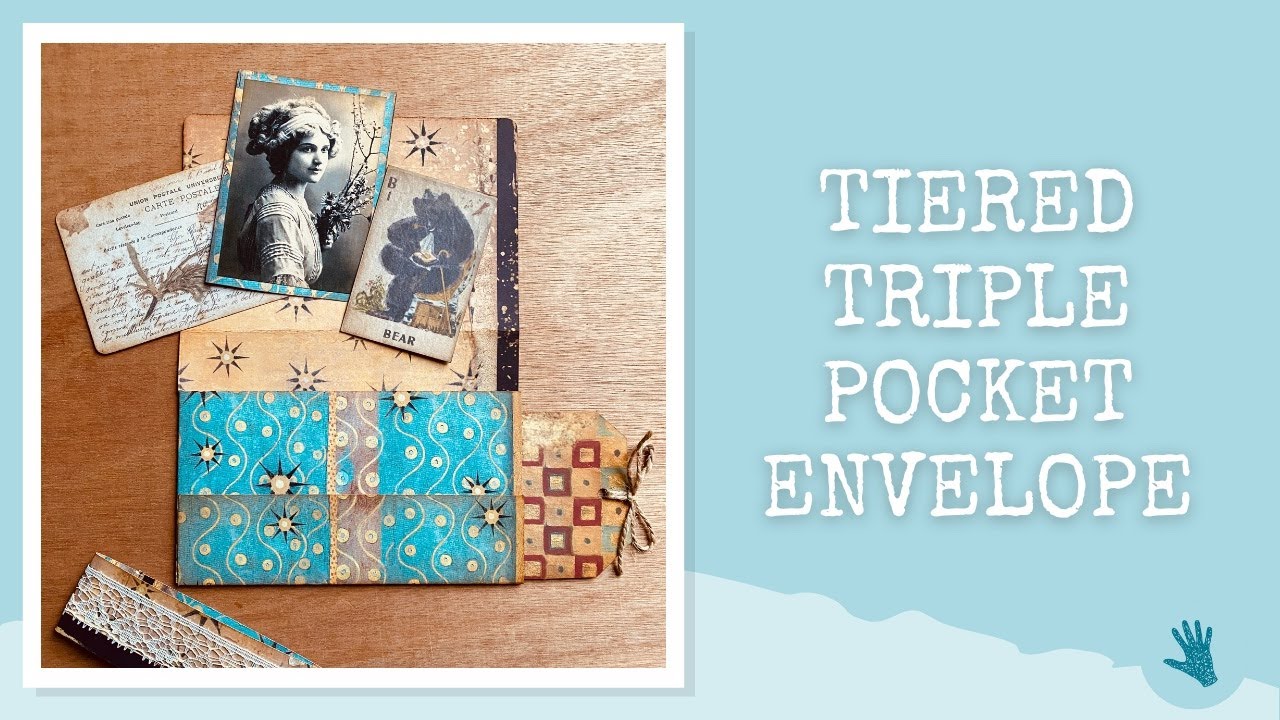 TIERED TRIPLE POCKET ENVELOPE - Junk Journal Ephemera Ideas