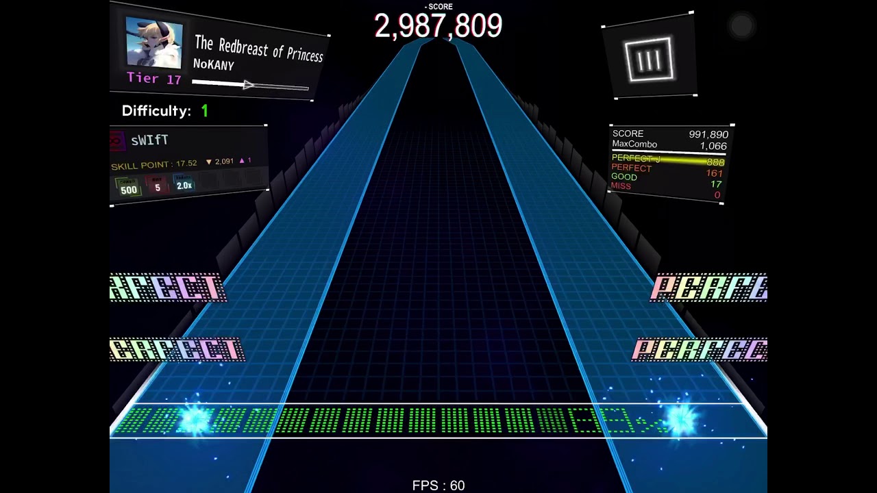 [DanceRail3] The Redbreast of Princess Tier 17 FC SSS+