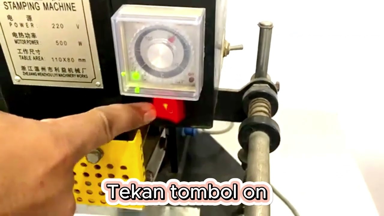 TUTORIAL MENGOPERASIKAN MESIN EMBOS