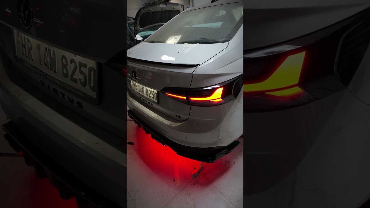 Car Under Body Light, Diffuser, Spoiler Look for Virtus 🚗🔥