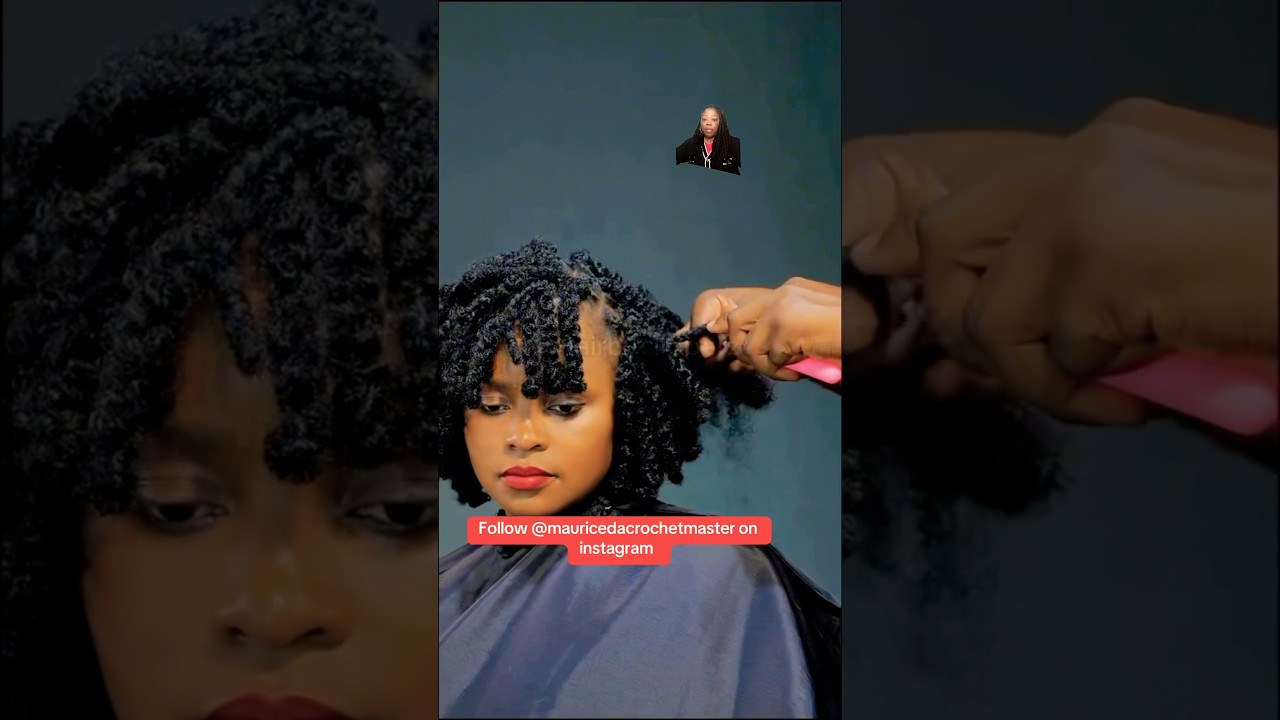 Short fluffy crochet style #hairstyle #hair #haircare #viralvideo #viralshort #trend #shorts