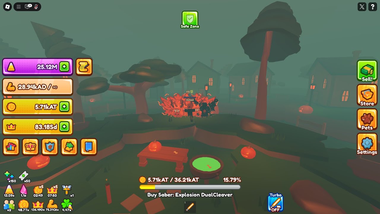 I hatched the new void triple moon pet in saber simulator