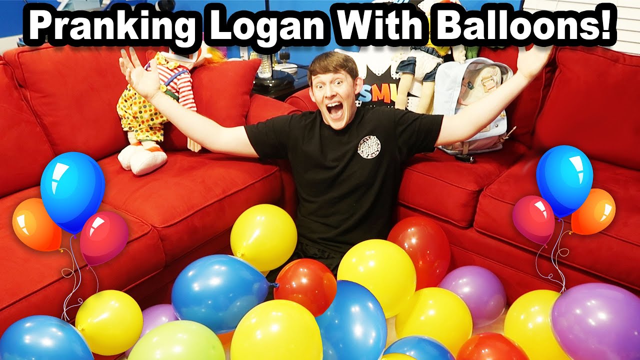 Pranking Logan With BALLOONS!!!