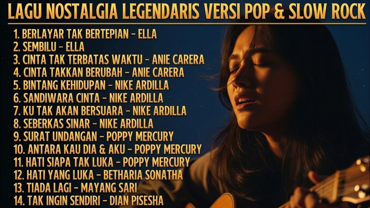 ALBUM 80S LAGU NOSTALGIA LEGENDARIS VERSI POP & SLOW ROCK COVER