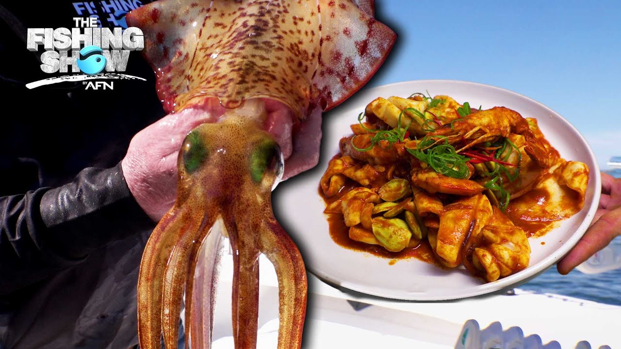 Catching and Cooking Squid near Wilsons Promontory