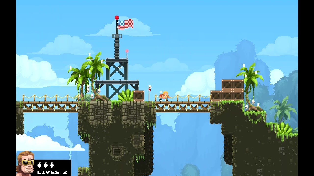 Playing old BROFORCE - Part 1 [Broforce Brototype]