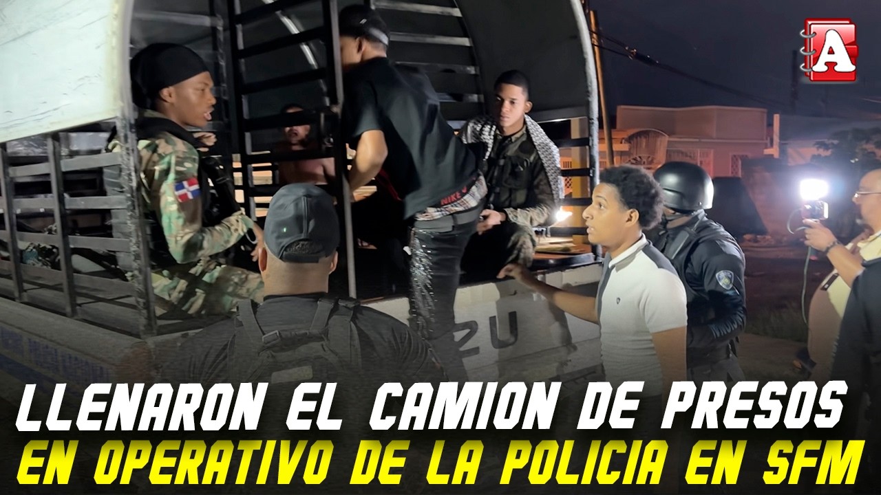 MUCHOS DETENIDOS EN OPERATIVO DE LA POLICÍA EN SAN FRANCISCO