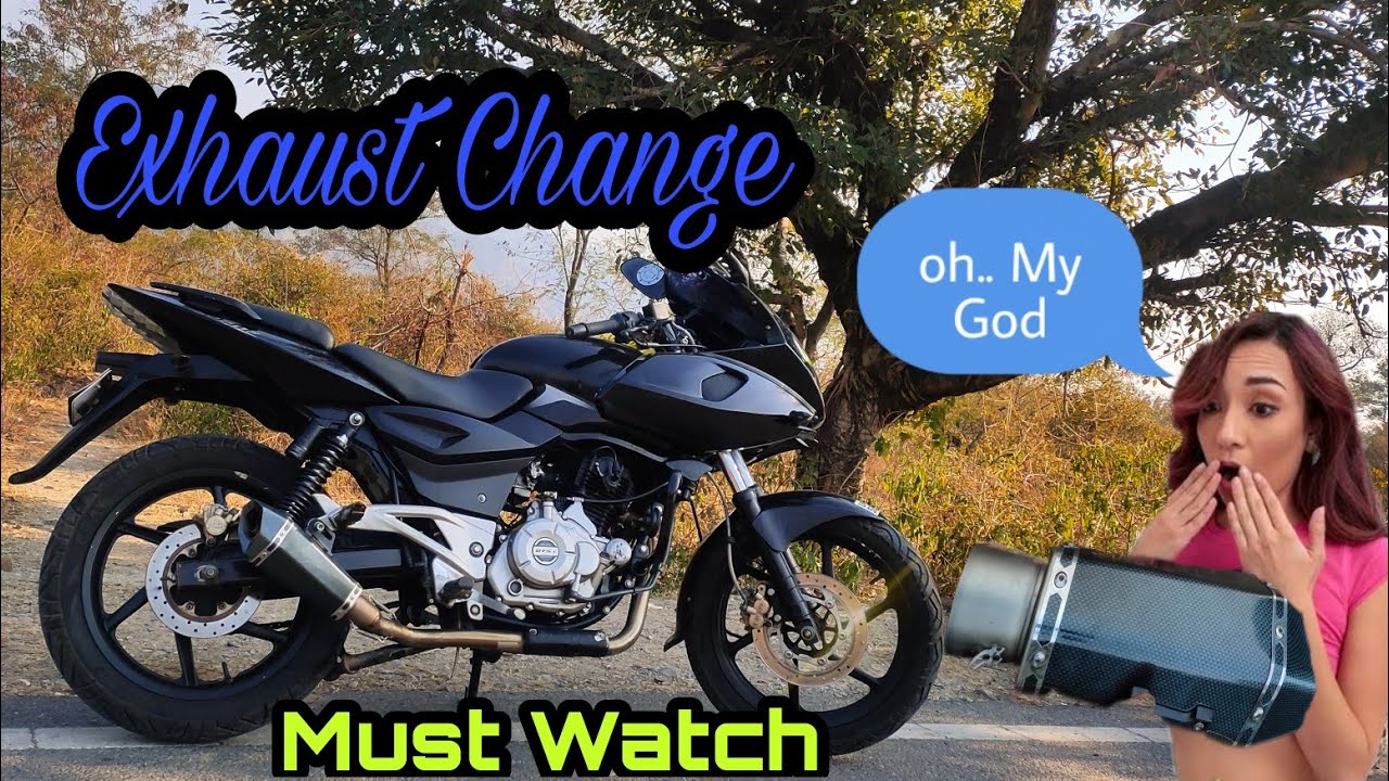 Exhaust Modification In Bajaj Pulsar 220F ( Akrapovic Exhaust )