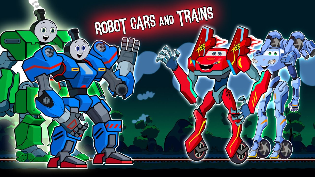 CARS VS TRAINS | McQueen vs Thomas | 1 hour April Compilation