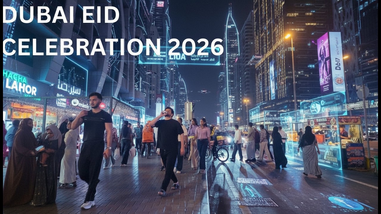 Eid Crowd in Al Karama Dubai 2026 🇦🇪 | Massive Eid Night Walk & Street Rush 4K UHD