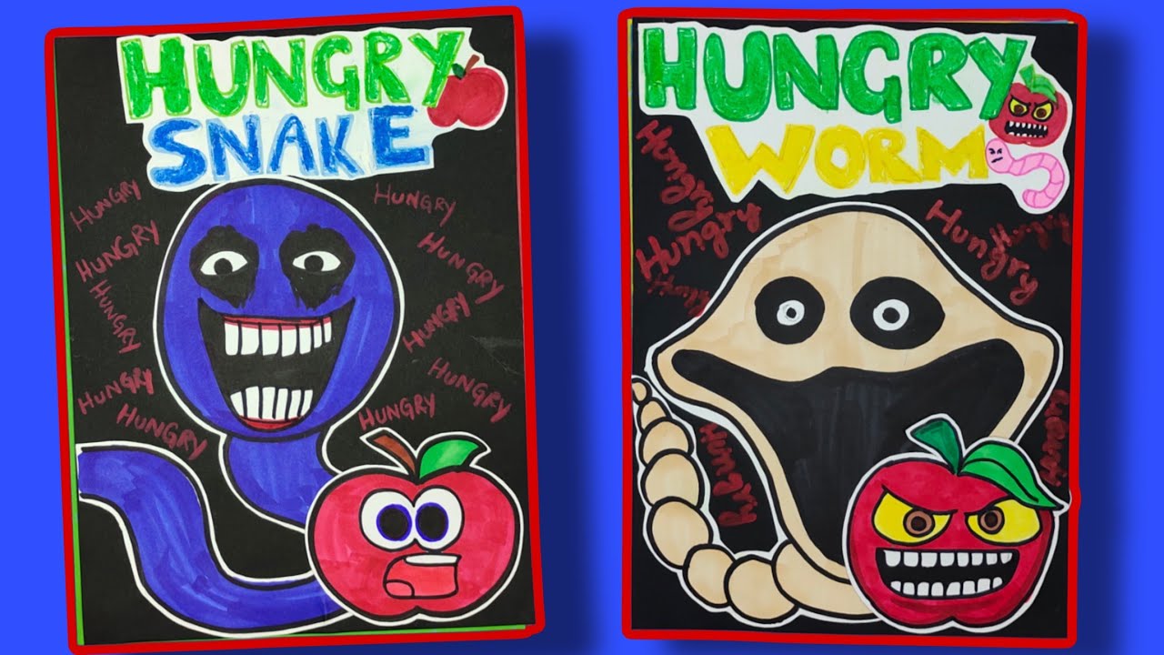Создание книги-игры ужасов HUNGRY SNAKE🐍 VS HUNGRY WORM🪱🍎 (+Hungry Snake & Big Worm Squishy) Полн...