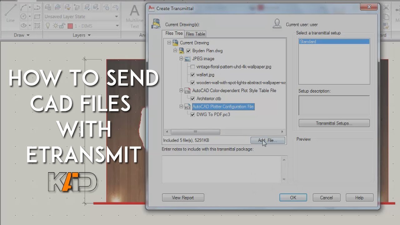How To Send CAD Files Through Etransmit
