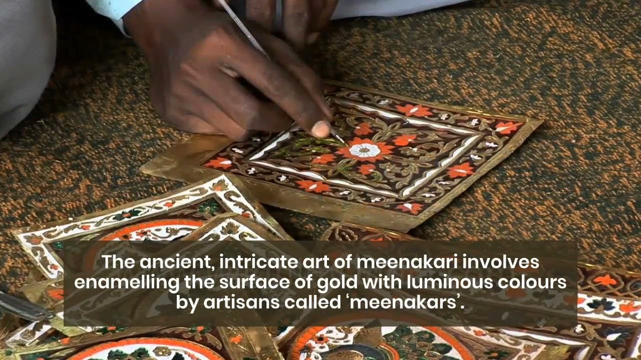 Beginning of Art of Meenakari by Mughals