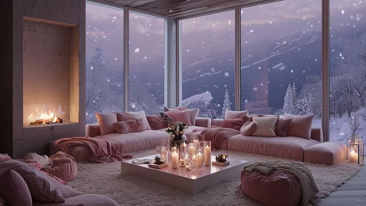 Warm Fire Ambience Featuring Gentle Piano Lullabies for Tranquil Nights and Relaxation Bliss