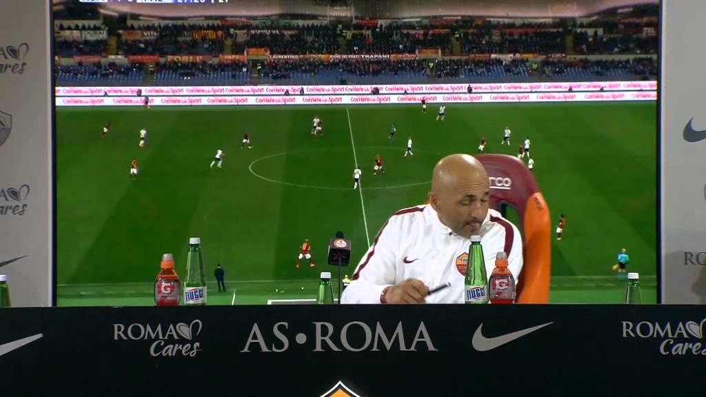Spalletti mostra un video in conferenza stampa