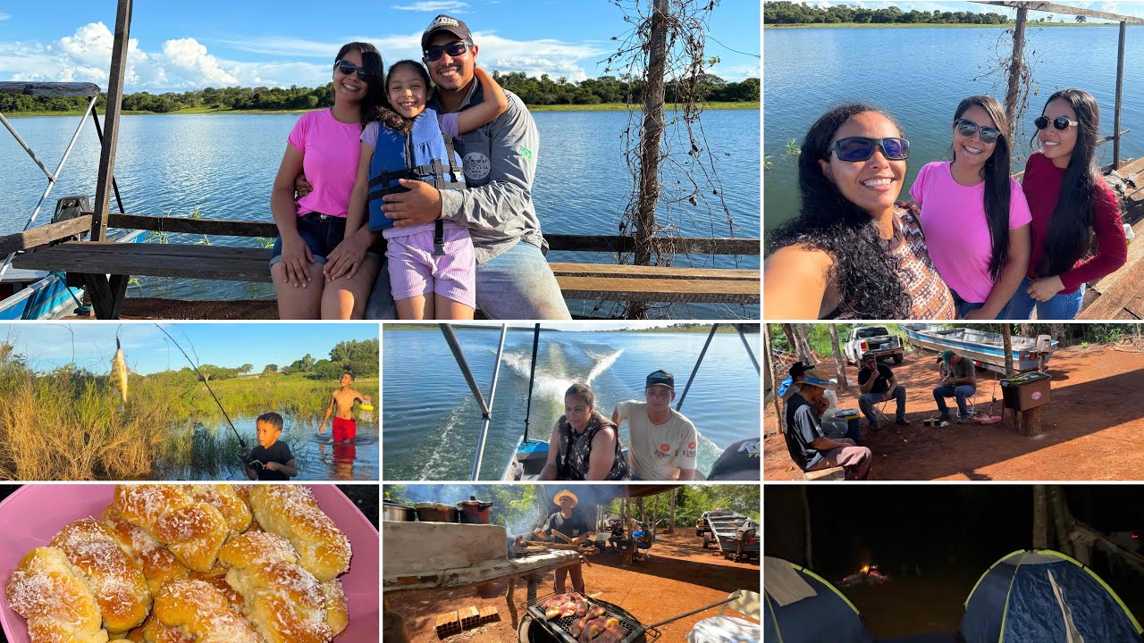 ACAMPAMENTO EM FAM&Iacute;LIA NA BEIRA DO RIO| DIA DE DESCANSO 🙏🏼🏕️😍