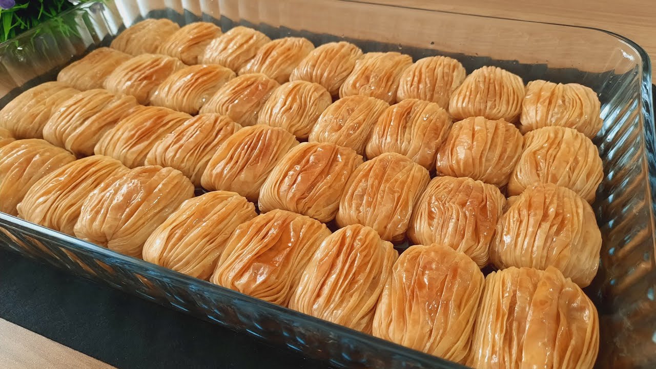 Лучший рецепт пахлавы😍 Ее форма потрясающая, а своим вкусом она становится событием