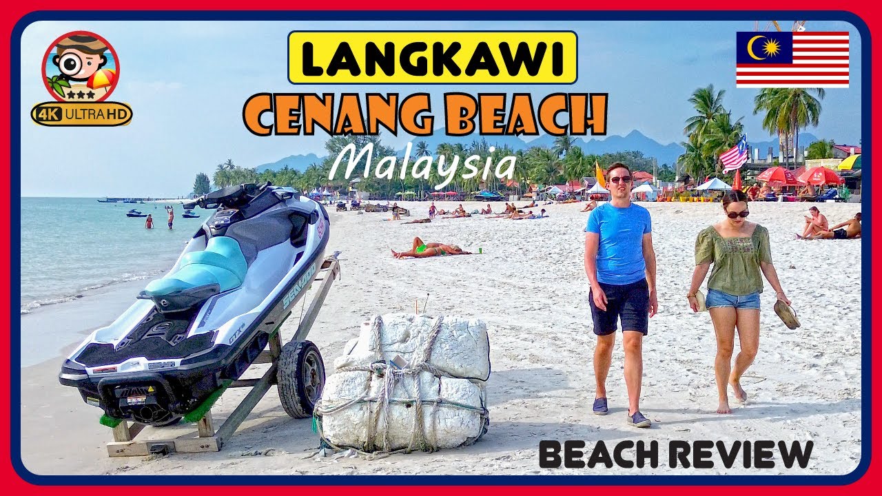 🇲🇾 CENANG BEACH Langkawi MALAYSIA (🪼BIG Jellyfish found here!😱-Jewel of Langkawi!) - 4K Beach Walk