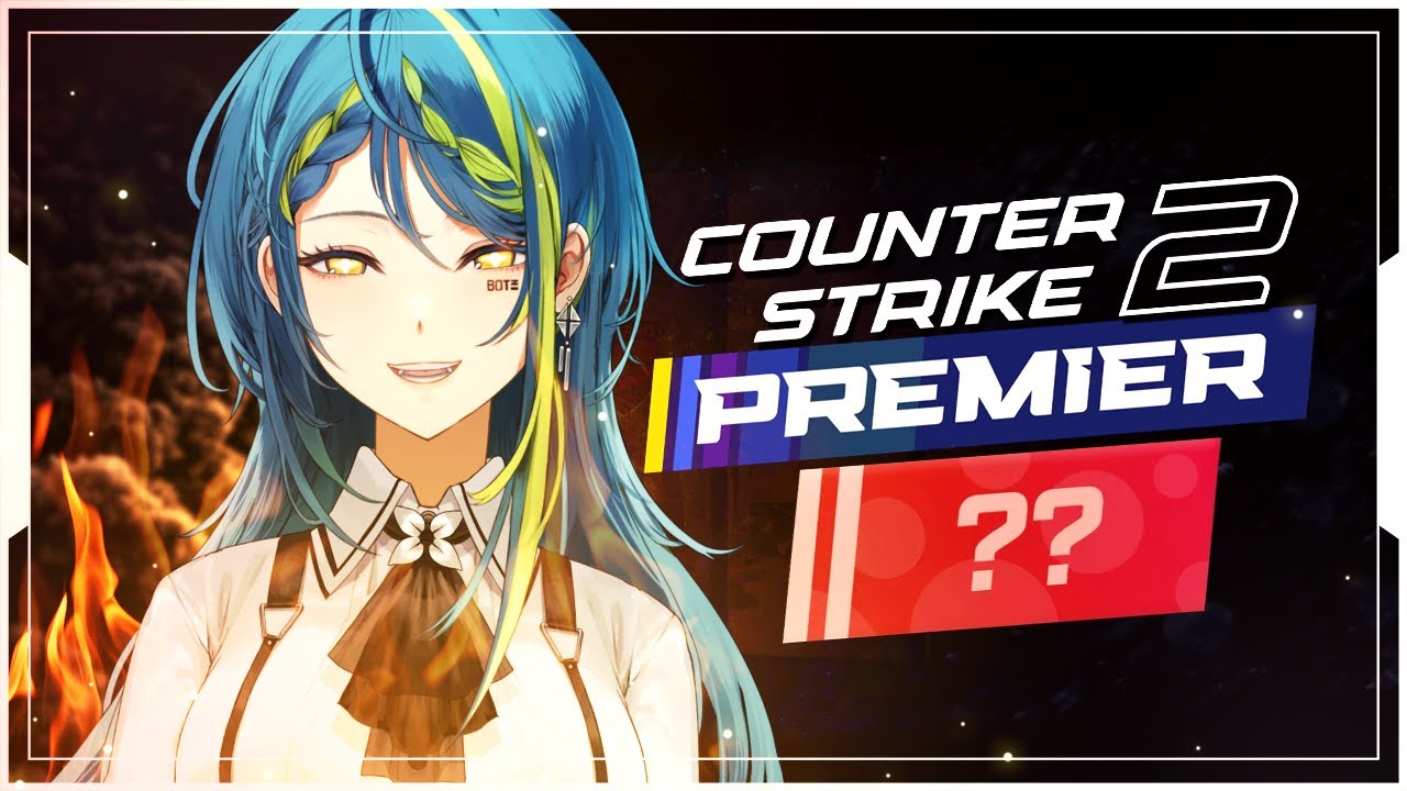 【COUNTER-STRIKE 2】 first female vtuber to achieve red rank (top 1%!)【#VSPOEN #RemiaAotsuki】