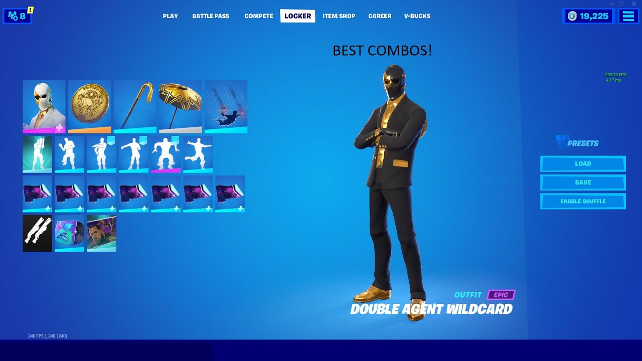 BEST Bouble Agent WILDCARD Combos (Fortnite CH2S7)