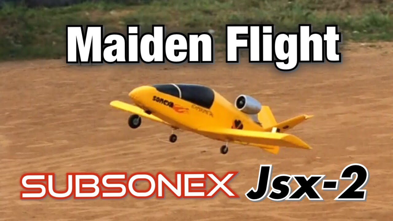 Maiden Flight SubSonex JSX2 Rc Plane