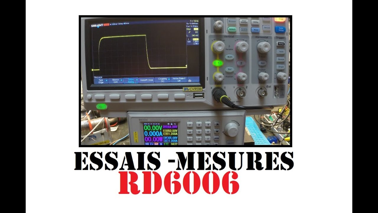 Cyrob : Manips et mesures de l'alimentation RD6006