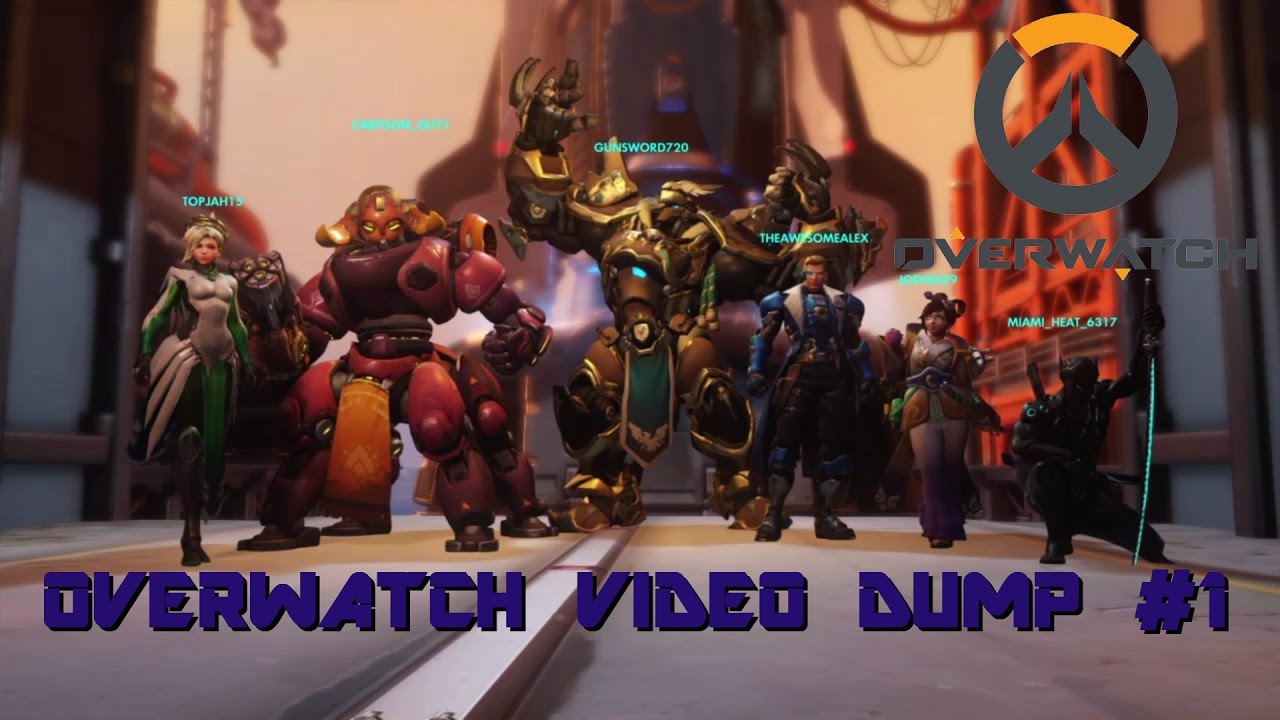 OVERWATCH COMPILATION DUMP #1 ft. AdamsGoesPoop and Cartoon_Guy