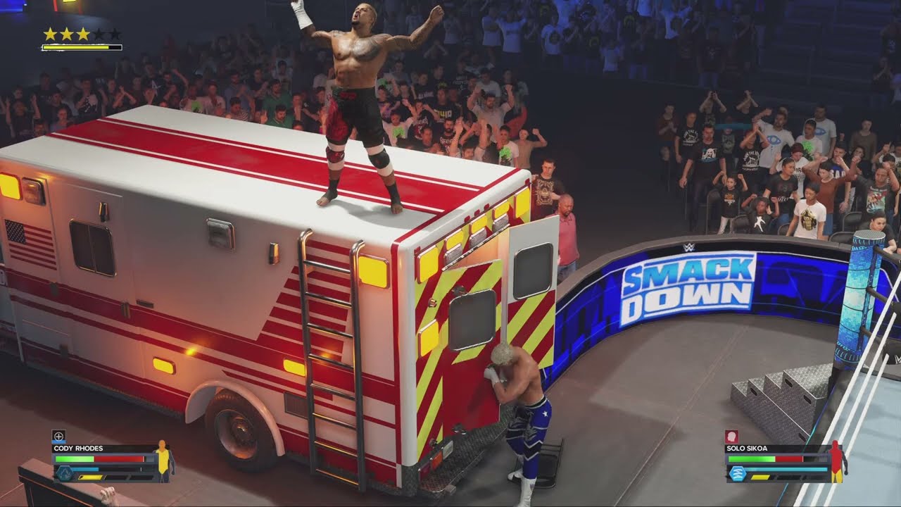 Cody Rhodes vs. Solo Sikoa - Ambulance Match - WWE 2K24