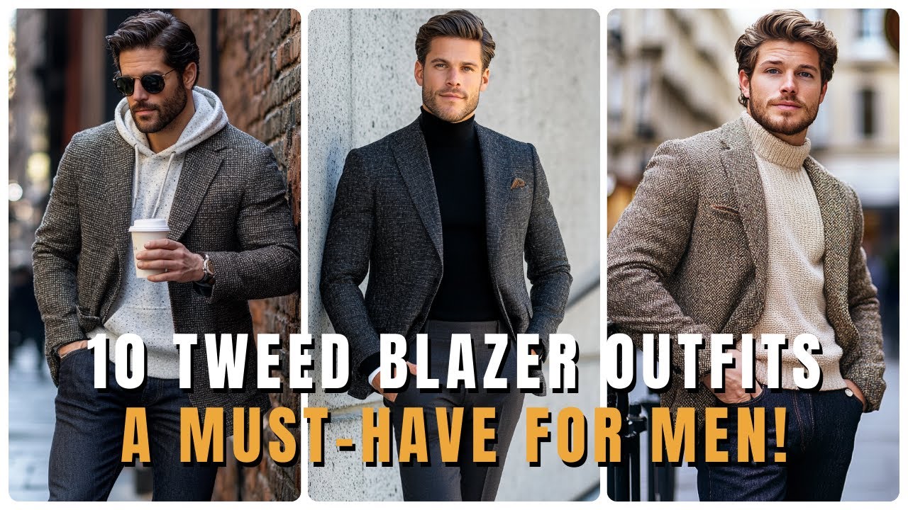 A Must-Have for Men! 10 Tweed Blazer Outfits Perfect for Spring! - Men's Fashion Trends