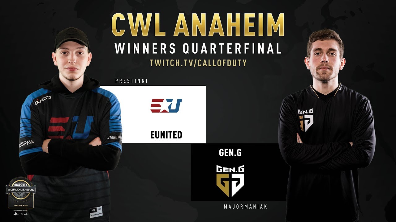 eUnited vs Gen.G | CWL Anaheim 2019 | Winners Quarterfinal