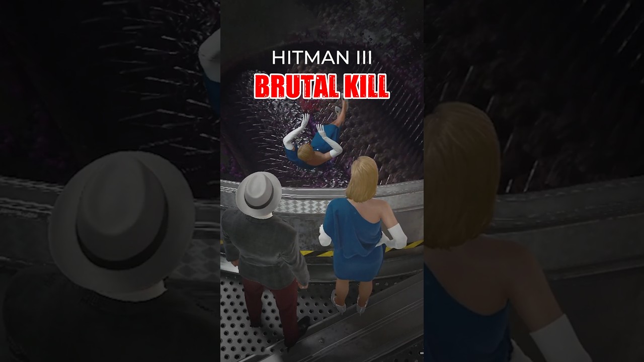 Жестокие убийства виноградодробилкой в ​​Hitman 3! #hitman3 #gaming #agent47