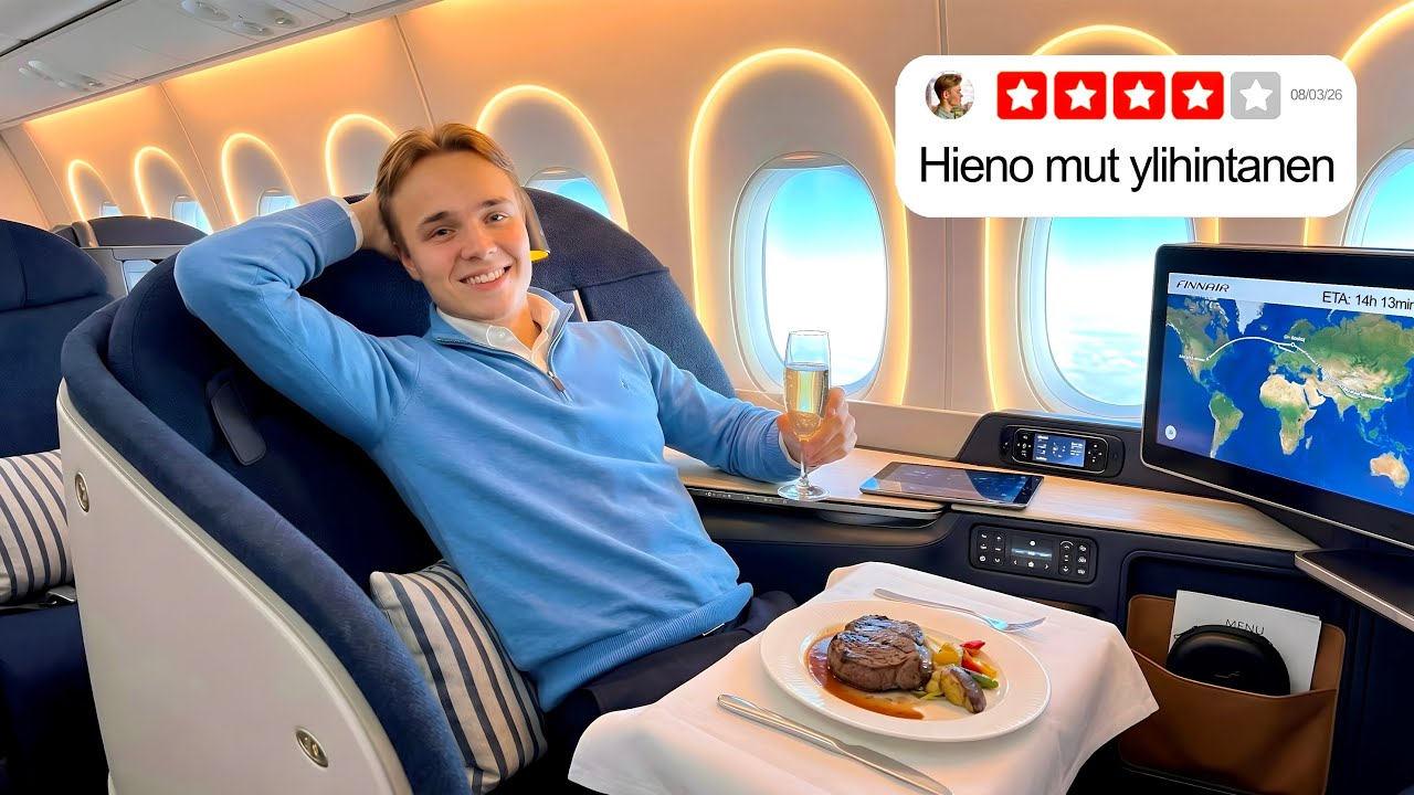 Lensin Finnairin PISIMMÄN Lennon BUSINESS-Luokassa! (KALLEIN)