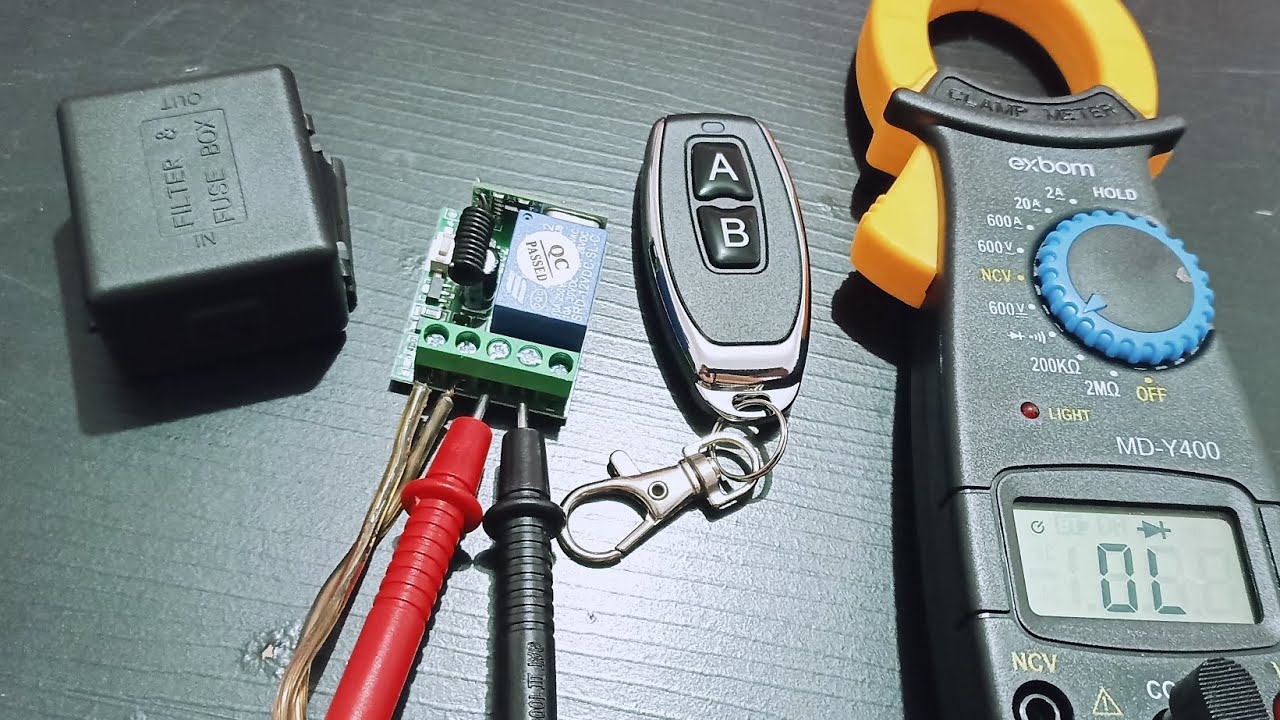 Relé sem fio controle remoto 12v 433Mz sem fio